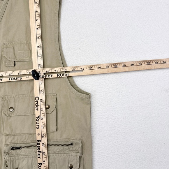 Gap Utility Vest Mens Size Large Tan Fishing Safari Hunting Travel Gorpcore - Picture 7 of 8